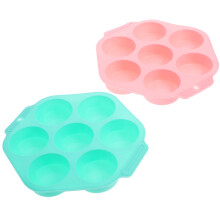 Lot de 2 moules à pâtisserie en silicone, moules à gâteaux de fête, moules à mini-gâteaux, moules à bonbons ronds pour la cuisson