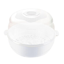 Esterilizador de biberones Eolstice apto para microondas: limpiador a vapor reutilizable de alta temperatura para biberones y chupetes.