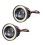 2Pièces Lampes Angel Eyes Blanches Stables Pour Phares Auto 9