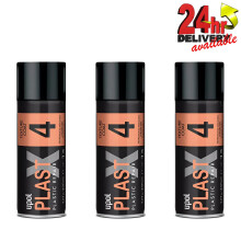 Upol PLAS/4F Plast X Texturecoat FINE Plastic Bumper Trim Paint Aerosol X 3