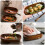 Båtformad trä sushibricka 17x8cm 2