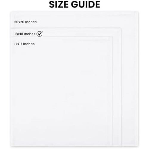 Vita polyesterservetter 17x17 tum (24-pack) 1