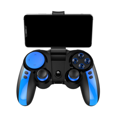 Controller di gioco wireless Bluetooth Blue Elf: connessione istantanea per iOS/Android, PUBG Mobile e Battle Royale, plug-and-play. 1