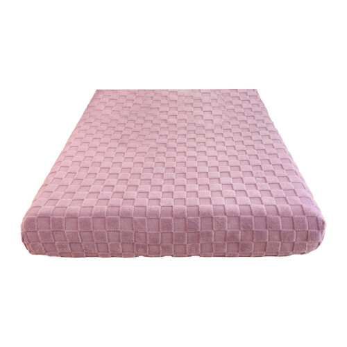 Protège-matelas en polaire corail, drap-housse violet 1