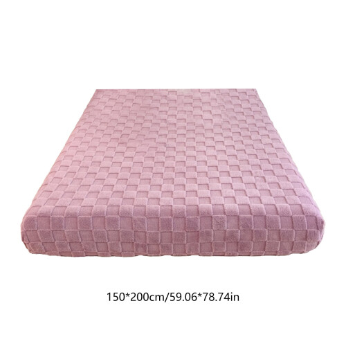 Protège-matelas en polaire corail, drap-housse violet 2