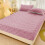 Protège-matelas en polaire corail, drap-housse violet 4