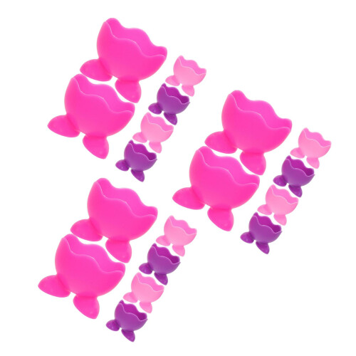 18Pièces Bol Silicone Antidérapant Support Œufs Cuisson Service 2