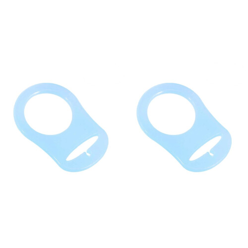 20Pcs Silicone Baby Clip Holder Light Blue Easy Use 1