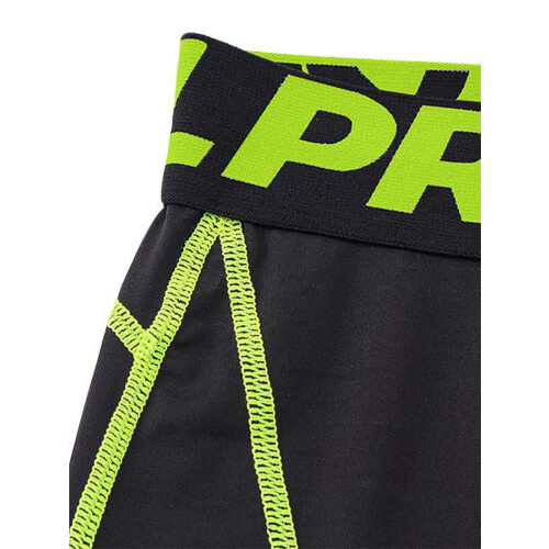 Men's compression capri pants cool dry 3/4 length 1