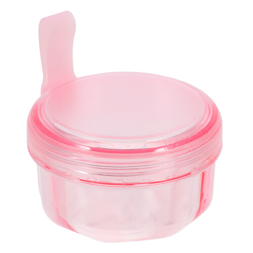 2Pcs Practical Pc Denture Container Compact Purple Holder for Storage 2