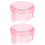 2Pcs Practical Pc Denture Container Compact Purple Holder for Storage 7