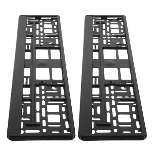 8Pièces Fixation Plaque Durable Abs+alliage Noir 1