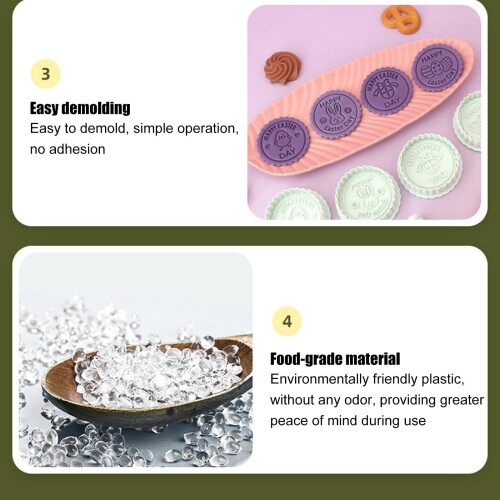 Osterkeksformen-Set – Hase, Ei, Huhn, ABS, 5-teilig 2