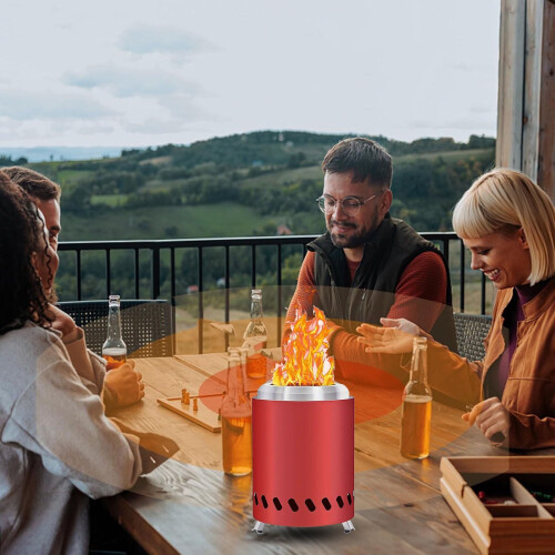 Wood-Burning Tabletop Fire Pit Portable 2