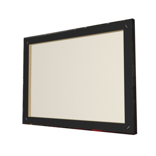Canvas kunstprint van de Kerstman en het kindje Jezus 2