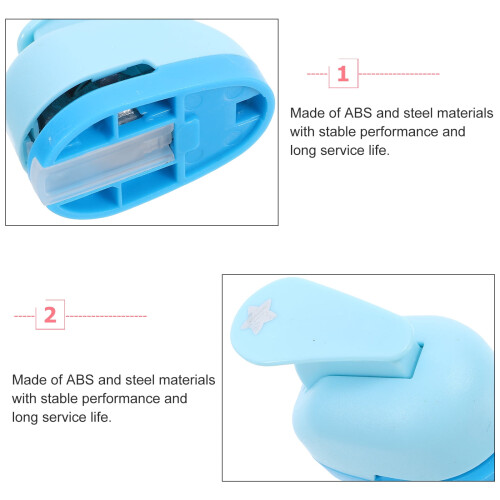 Star-Shaped Hole Punch Blue ABS1Piece 2