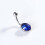 DESIGNICE6 stk. navle ring, rustfrit stål dinglende navle ring, 5 g mave piercing 4