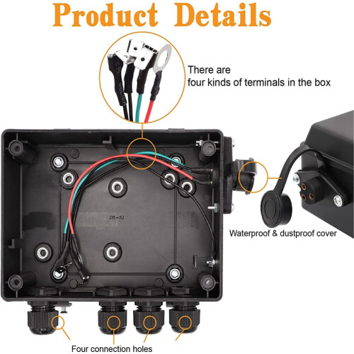 Vinschmagnetreläkontrollbox för 12V ATV/UTV-vinsch 2