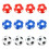 30Pcs Table Soccer Foosball Balls Plastic Replacement Game Accessories 3
