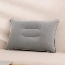Lightweight Inflatable Pillow (1/2/4/6 Pack), Flocked Fabric, for Beach, Hiking, Camping, Travel, Napping, Desk Rest & Neck/Lumbar Support