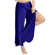 Yogahose für Damen, gerades Bein, Stretch, Fitness, Blau, Bequeme Yogahose für Damen, Größe XXL