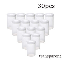 30pc~10Pc 32x54 mm Plastic Cans Empty Bottle Seal Film Case Canisters Container for Accessories Art Bead Coinn Pill Fishing Bait