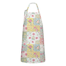Pioneer Flower Floral Apron Cotton-Linen 33x27 Inch