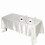 Toalha de mesa retangular de cetim BalsaCircle 72x120 polegadas, cor marfim 3