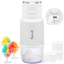 ZLC Snow Cone Shaved Ice Maschine, tragbar, kabellos mit USB-Anschluss