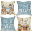 Μαξιλαροθήκες Hello Winter Blue 16x16 (4 τεμάχια), Ζεστό σχέδιο σε χρώμα 1