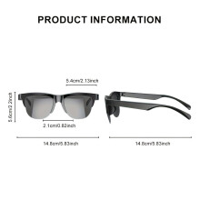 Unisex Intelligent Translation Eyewear - Multi-Language, Hi-Fi Call/Music, Touch Control, Long Battery, Outdoor Use
