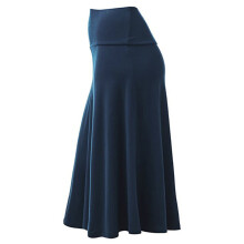 YOUSNH Damen-Rock, einfarbig, leicht, ausgestellt, Midi, zum Überziehen, Größen S-XXL, Übergrößen, AL