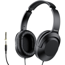 Over-ear-hörlurar med kabel för poddsändningar, studiomonitorering och inspelning, hörlurar för dator, keyboard och gitarr med 6,3 mm (1/4")
