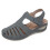 Γυναικεία καλοκαιρινά σανδάλια Casual Flat μονόχρωμα παπούτσια Loophole 35Gray 1
