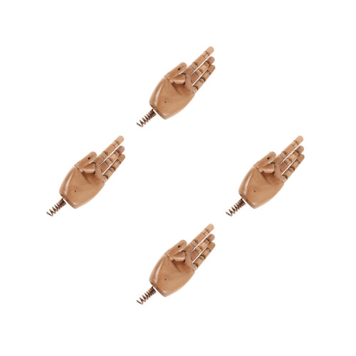 4Pièces Main Flexible Bois - Mannequin Pour Usage 2