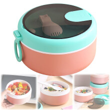 Boîte à bento isotherme portable, empilable et étanche, en acier inoxydable 304 (verte)