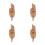 4Pièces Main Flexible Bois - Mannequin Pour Usage 8