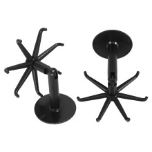 Lot de 2 crochets rotatifs carrés en plastique noir pour ustensiles, rotation à 360, usage cuisine
