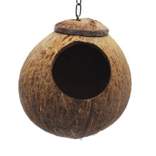 FRCOLOR Vogelnest Kokosnootschelp Nest voor Parkieten, Grasparkieten en Kleine Huisdieren