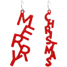 Feestelijke hangende oorbellen voor dames, sprankelende kerstsieraden met belletjes en sterren voor feestelijke bijeenkomsten (Fijne Kerst!)