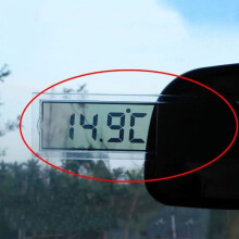 Digitale LCD-thermometer, mini-model, met zuignap voor binnen en buiten.