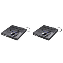 2025Nieuw! 2x Externe dvd-brander/cd-brander en -speler Type-C/USB3.0-drive voor pc/laptop 11/10/8/7