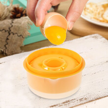 1 set äggseparator för professionella kockar rund gul 13.00x13.00x7.00cm pp