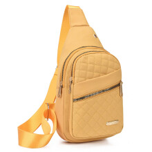 Dámske crossbody kabelky GASTROPOD, štýlová unisex taška, všestranný cestovný batoh s viacerými zipsami, žltá