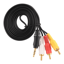 Újdonságok: 4,9 láb hosszú, 3,5 mm-es jack - 3 dugasz adapter, AV hosszabbító kábel TV-hez