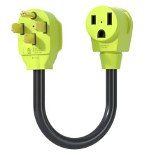Adaptér zváracej zástrčky, NEMA14-50P na NEMA6-50R, 4-kolíkový na 3-kolíkový, 50A, adaptérový kábel zváracej zástrčky, STW10AWG (1,5