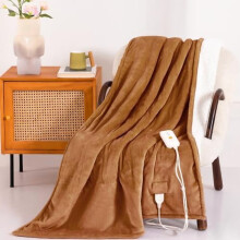 Heated Blanket 50"x60", 4 Heat Levels, 3H Auto Off, Machine Washable, ETL/FCC Certified, Overheat Protection (Cocoa Brown)