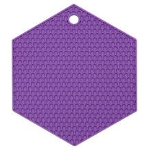 Hot Sale! Multi-colored silicone placemats, trivets, pot holders & heat pads—compatible with kitchen use.