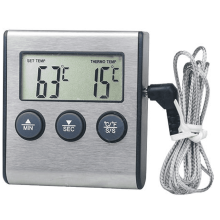 Alarma del termómetro del refrigerador/congelador, ajustes de alarmas de temperatura alta y baja