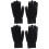 2Stk Schwarze Touchscreen Handschuhe Warm Winddicht Outdoor Sport 4